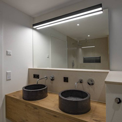 Buitenlamp Q-Line binnen verlichting zwart aluminium in moderne stijl