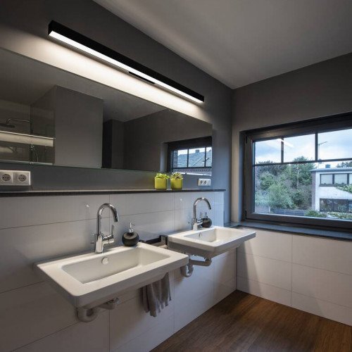 Buitenlamp Q-Line binnen verlichting zwart aluminium in moderne stijl