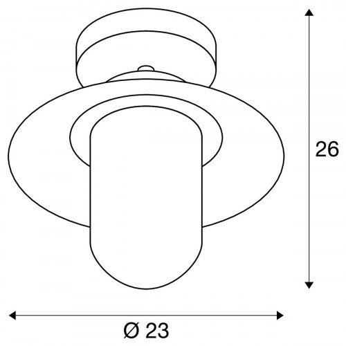 Molat Plafonnière antraciet stallamp slv plafondlamp