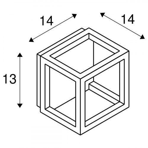 Quadrulo CL plafonnière SLV antraciet