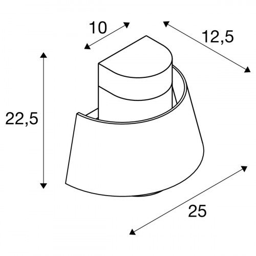 Ronde moderne muurlamp roest aluminium met E27 fitting