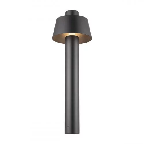 sokkellamp in moderne stijl kleur zwart aluminium 