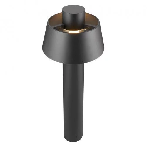 sokkellamp in moderne stijl kleur zwart aluminium 