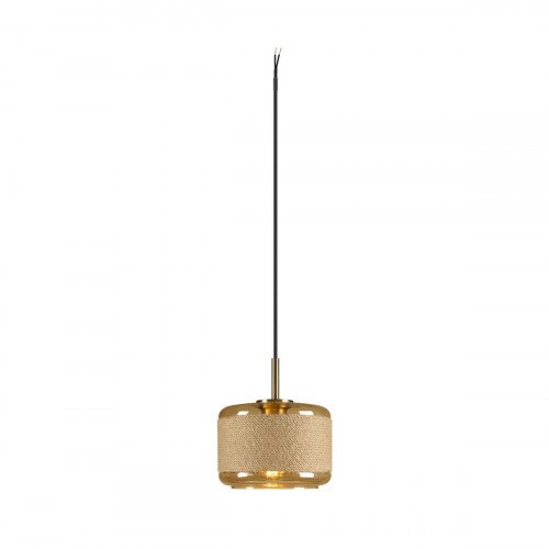 SLV Pantilo Rope 19 rond goud staal hanglamp