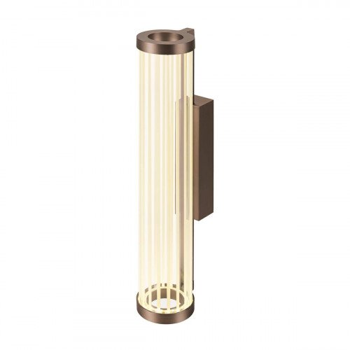 SLV Quimera muurlamp donker koper glas