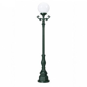 Klassieke tuinlamp lantaarn bol aluminium 220cm