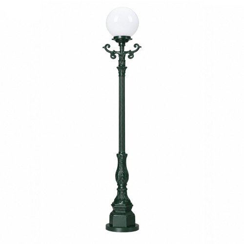 Klassieke tuinlamp lantaarn bol aluminium 220cm
