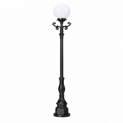 Klassieke tuinlamp lantaarn bol aluminium 220cm