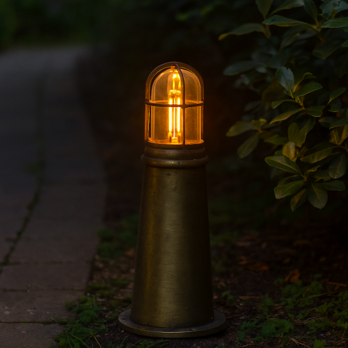 Bronzen Tuin Scheepslamp