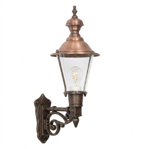 buitenverlichting, buitenlamp Edam brons, een karakteristieke ronde buitenlamp 
