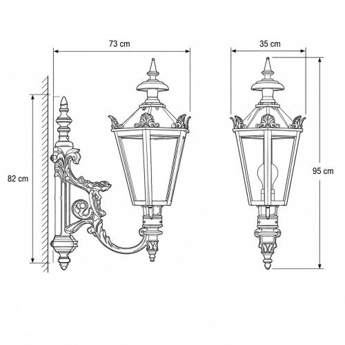 Diana XL(1402) - KS Verlichting - Buitenverlichting Zeskant