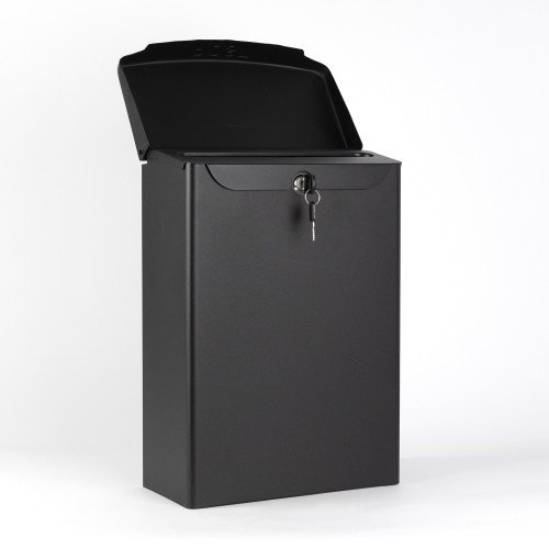 Brievenbus B32 wand zwart aluminium modern