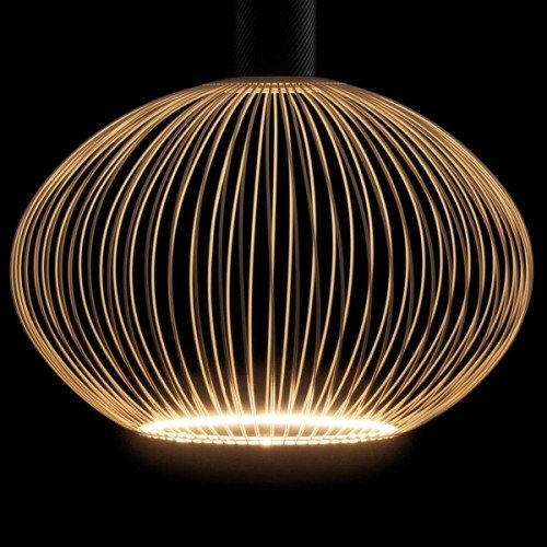 Binnenlamp Floating Filo Champagne metaal
