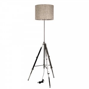 messing lamp in de kleur antiek nikkel met een E27 fitting