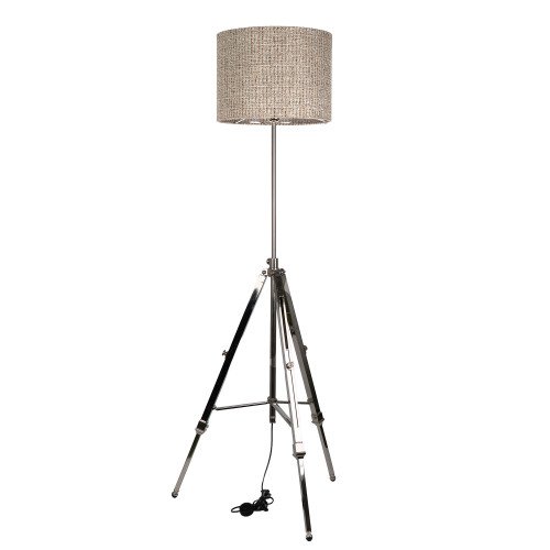 messing lamp in de kleur antiek nikkel met een E27 fitting