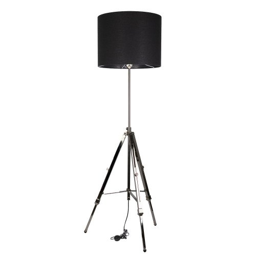 messing lamp in de kleur antiek nikkel met een E27 fitting