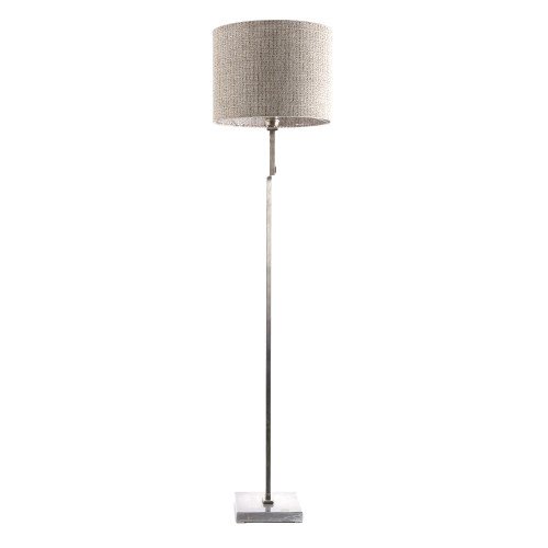 messing lamp in de kleur antiek zilver met een E27 fitting