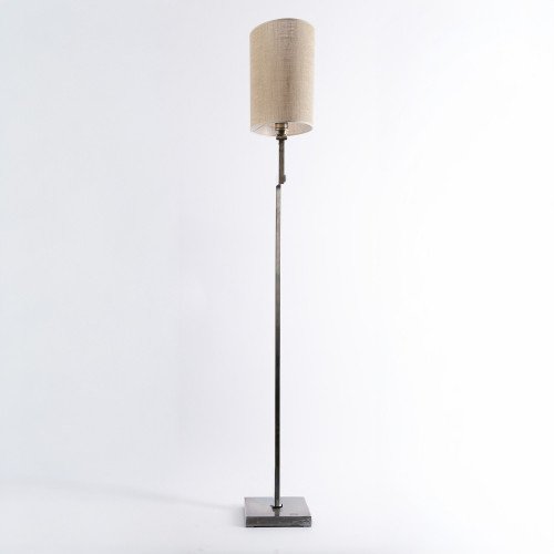 messing lamp in de kleur antiek zilver met een E27 fitting