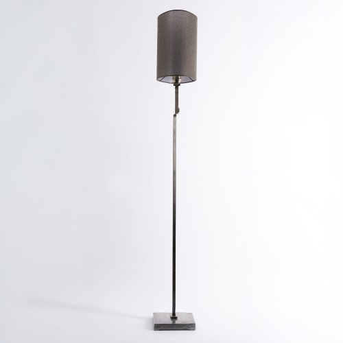 messing lamp in de kleur antiek zilver met een E27 fitting