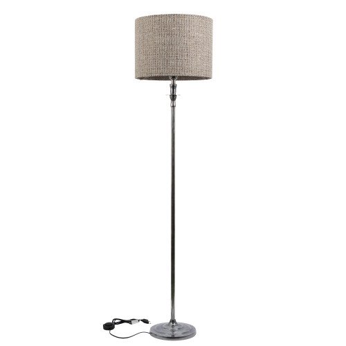messing lamp in de kleur antiek zilver met een E27 fitting
