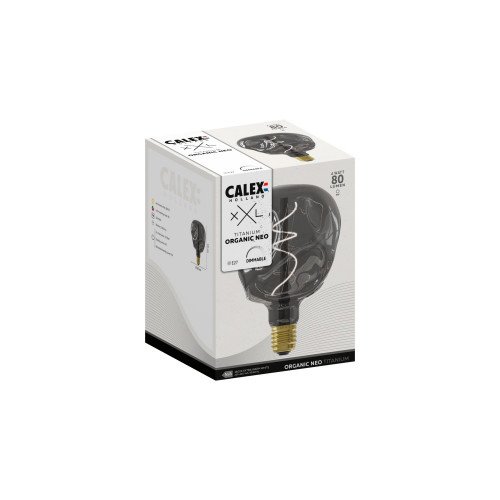 Titanium kleurig lichtbron met E27 fitting