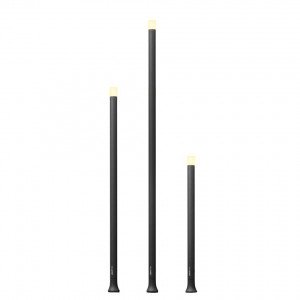 Zwarte moderne tuinlamp Barite 60 van Lightpro 12v verlichting