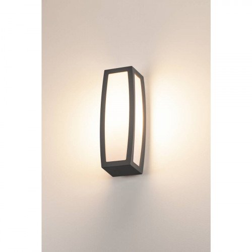 Buitenlamp Meridian Box Antraciet 1xe27