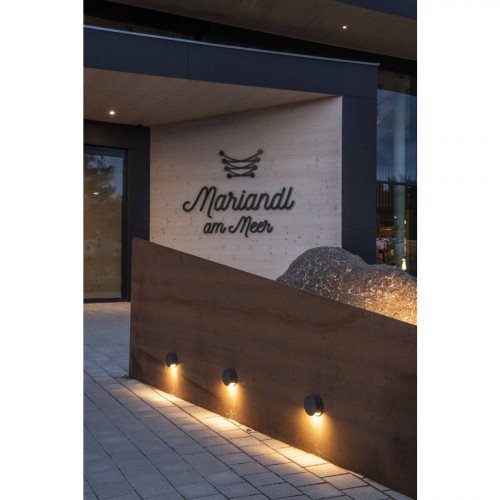 Wandlamp Pema Led Antraciet 1xled 3000k