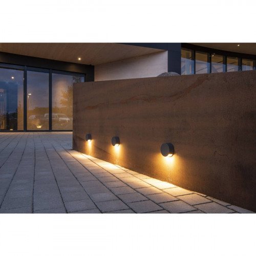Wandlamp Pema Led Antraciet 1xled 3000k