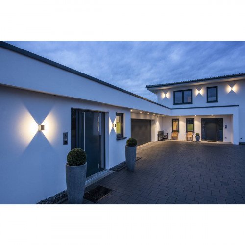 Buitenlamp Logs Wall Antraciet 1xled 3000k