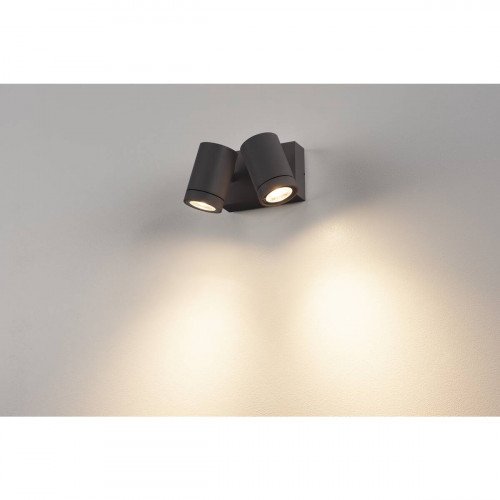 Helia Antraciet 2xled 3000k
