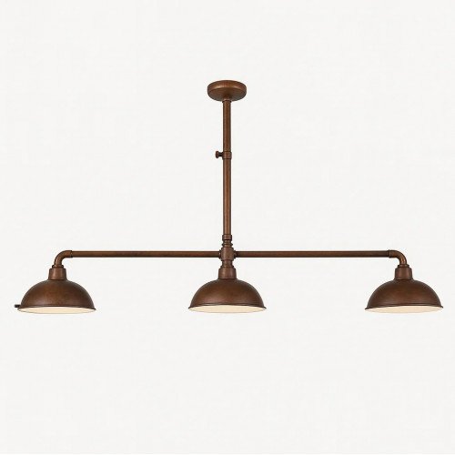 messing lamp in de kleur antiek donker koper met een E27 fitting