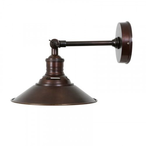 messing lamp in de kleur antiek donker messing met een E27 fitting