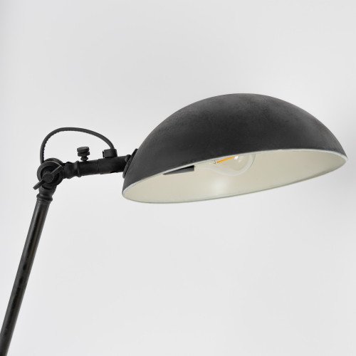 messing lamp in de kleur antiek zwart met een E27 fitting