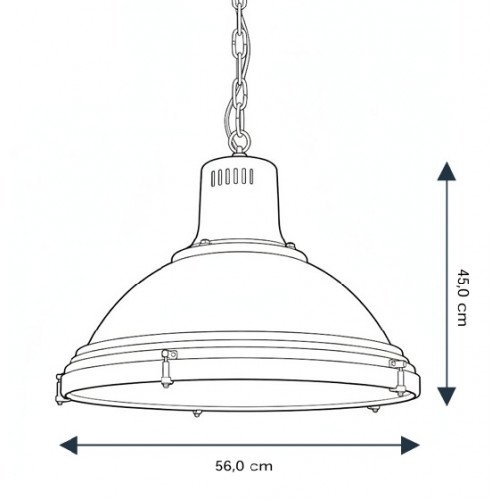 Industriële vintage Agra Hanglamp | Nostalux.nl