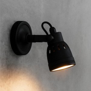 Zwarte messing plafondspot Indigo Cover van KS Verlichting