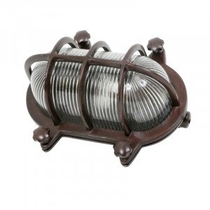 messing lamp in de kleur antiek donker messing met een E27 fitting