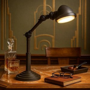 Nostaluce Bureaulamp Nano Zwart | Nostalux.nl