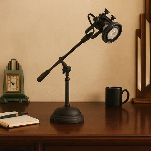 Tafellamp Prescott Antiek Zwart
