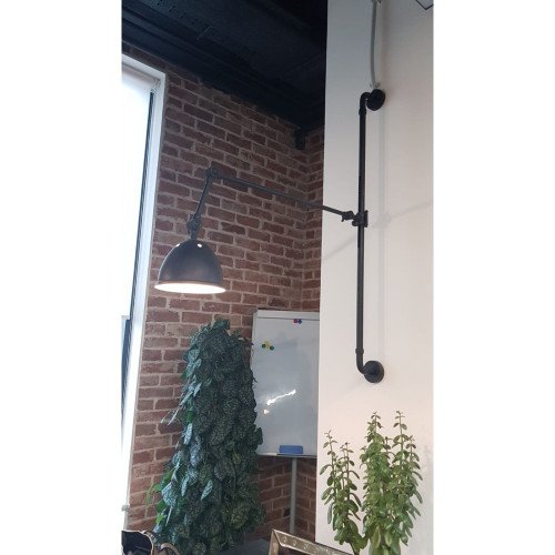Retro muurlamp Reno antique brass | Nostalux.nl