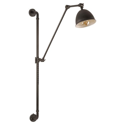 Retro muurlamp Reno antique brass | Nostalux.nl