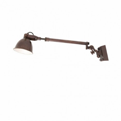 messing lamp in de kleur antiek koper met een E14 fitting