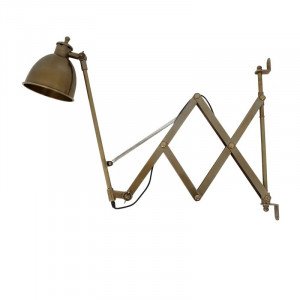 messing lamp in de kleur antiek messing met een E27 fitting