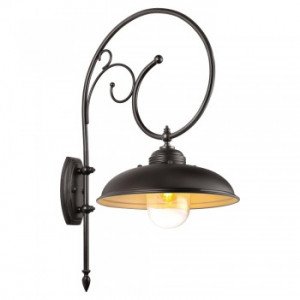 messing lamp in de kleur antiek zwart met een E27 fitting