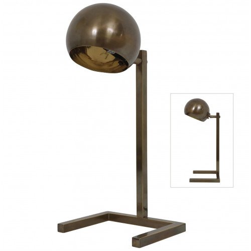 messing lamp in de kleur antiek messing met een E14 fitting