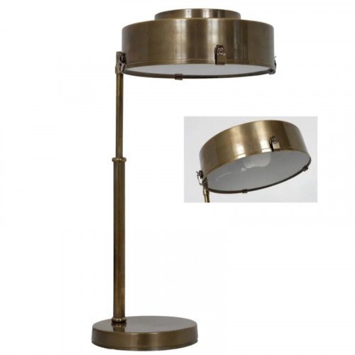 messing lamp in de kleur antiek messing met een E27 fitting