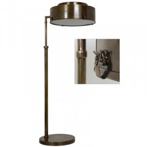 messing lamp in de kleur antiek messing met een E27 fitting
