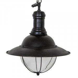 messing lamp in de kleur antiek zwart met een E27 fitting
