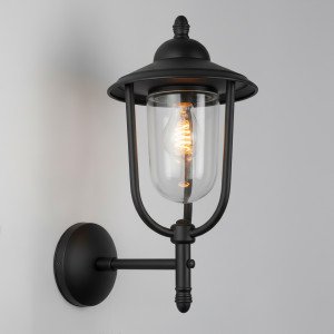 messing lamp in de kleur antiek Zwart met een E27 fitting