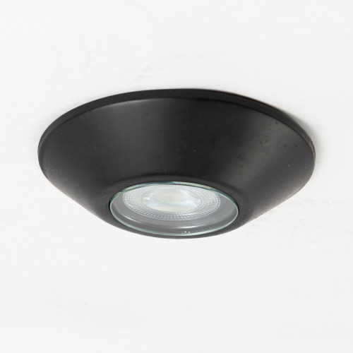 messing lamp in de kleur antiek zwart met een GU10 fitting